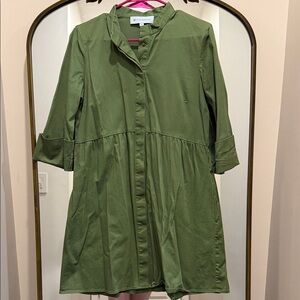 Tuckernuck green mini dress medium